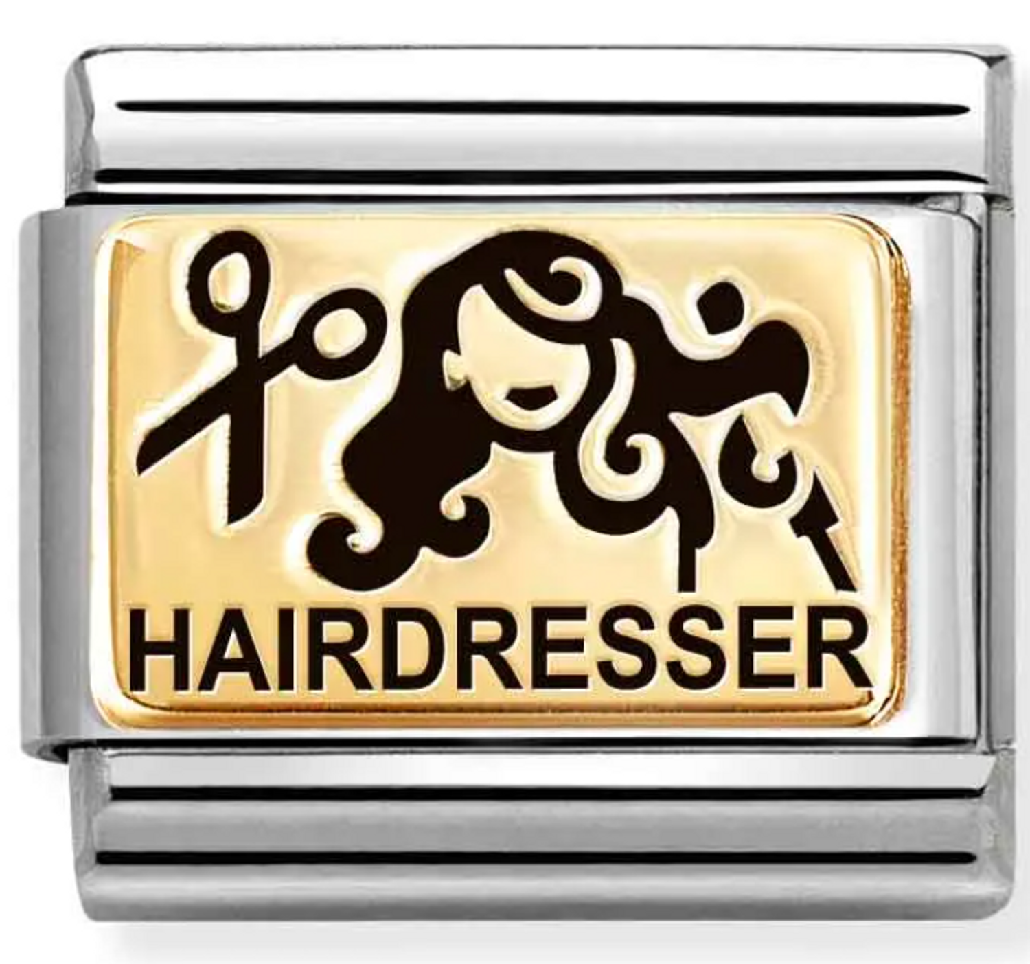 Nomination Link 18K zawieszka złoto 'Fryzjerka' 030166 53.png